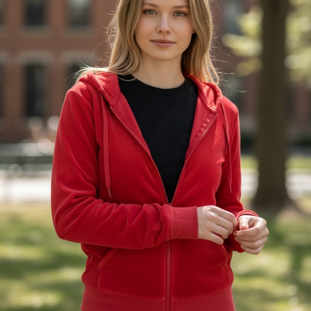 Juicy Couture Vibrant Red Women's Hoodie